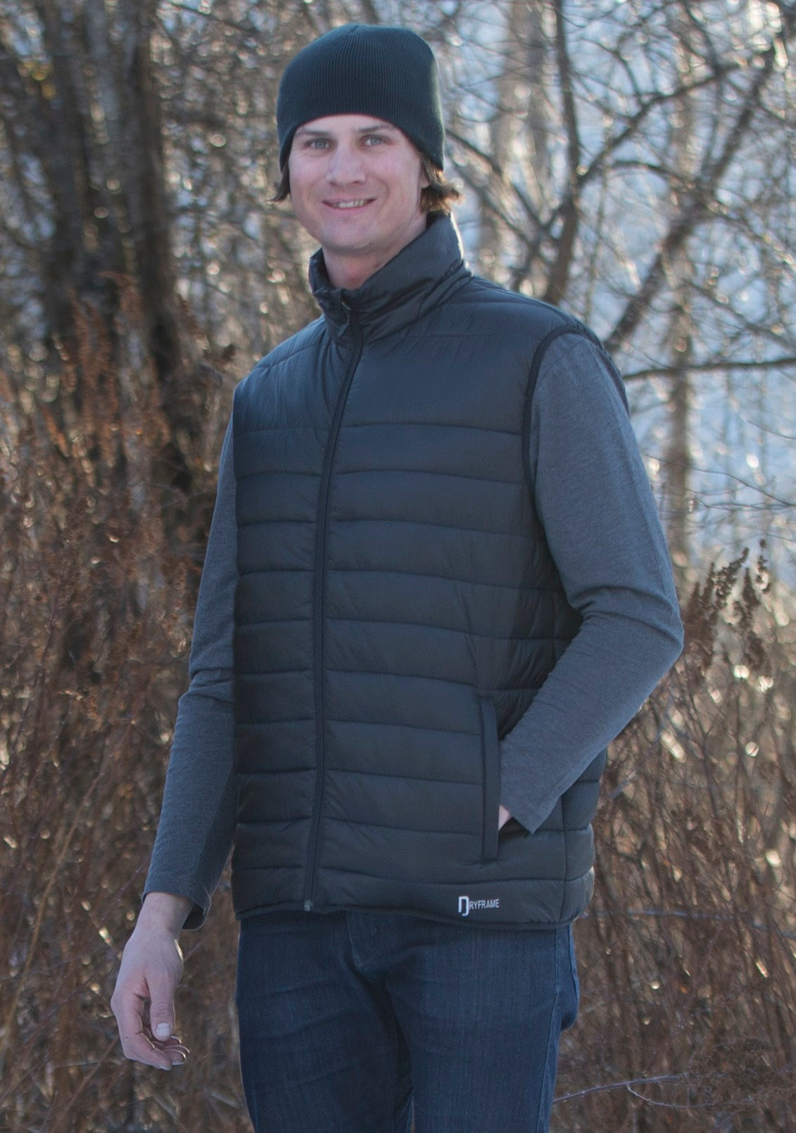 DRYFRAME® DryTech Insulated Black Vest - Men's