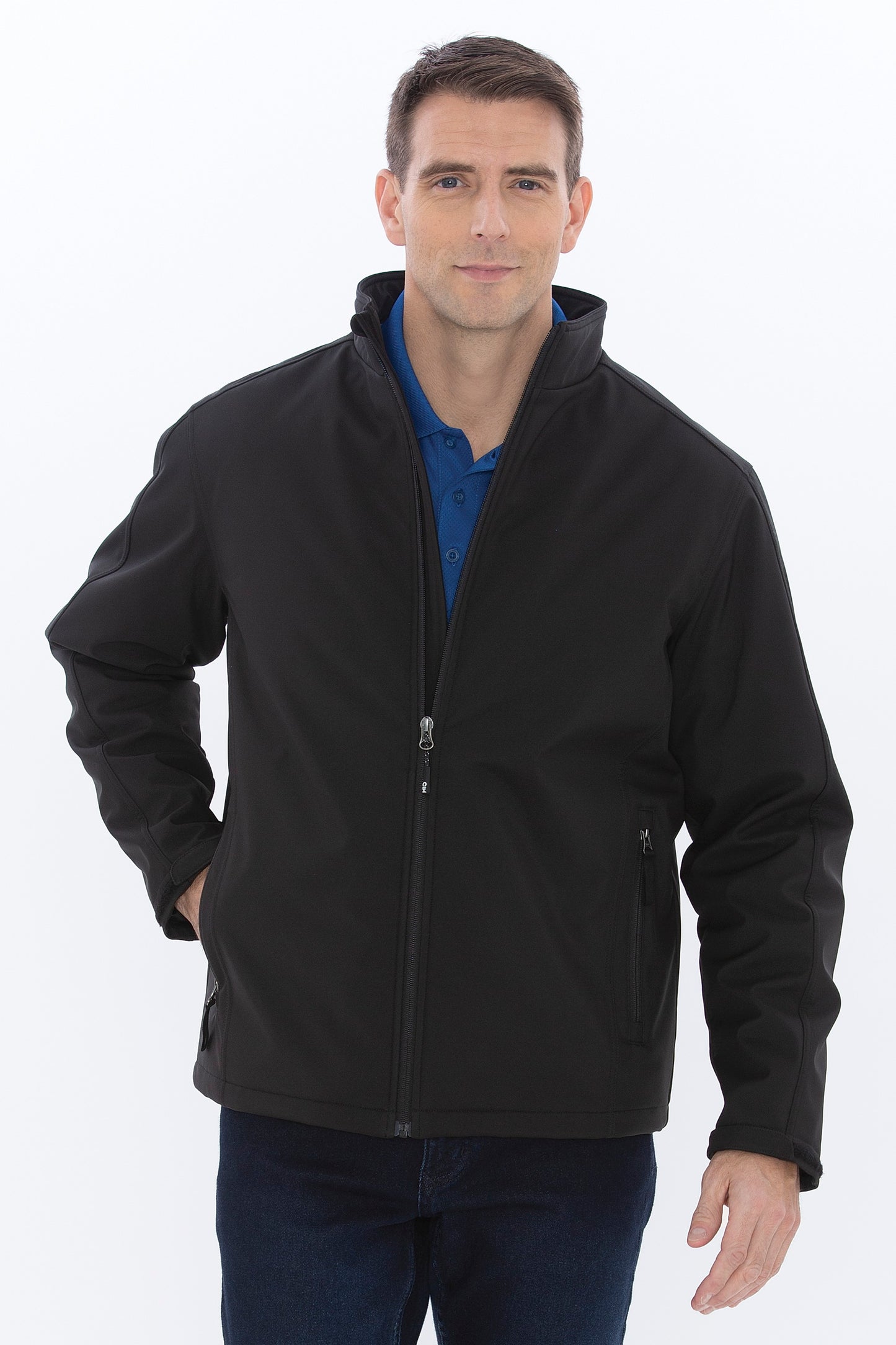 COAL HARBOUR® Everyday Insulated Water Repellent Soft Shell Black Jacket - Men's