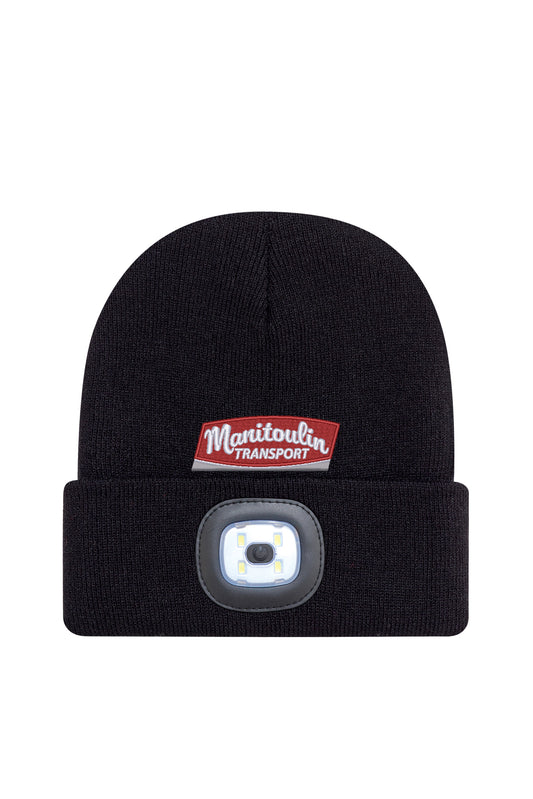 Knit Toque with Rechargable LED Light